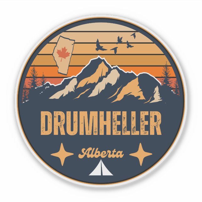 Drumheller, Alberta Sticker (Front)