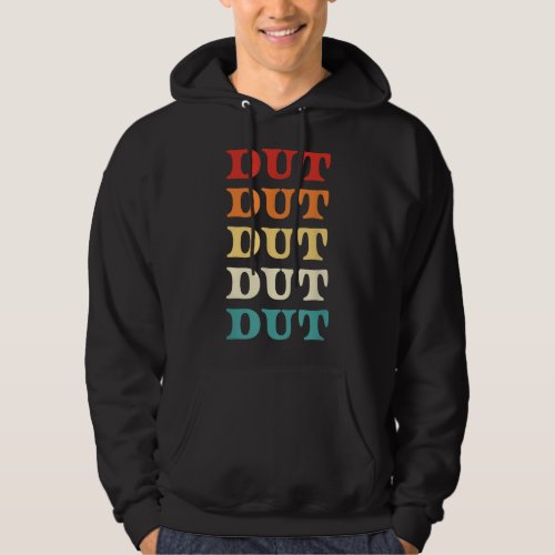 Drumline Dut Marching Band Percussion Retro Dut Su Hoodie