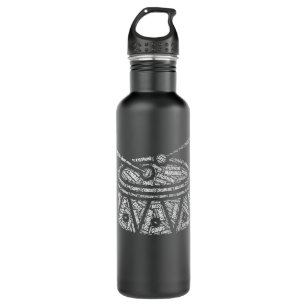 Drumline Marching Band Percussion Drummer Percussi Stainless Steel Water Bottle