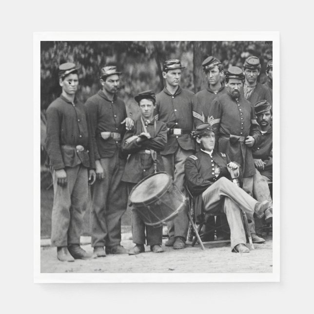 Drummer, 93rd New York Infantry Company C Napkins (Front)