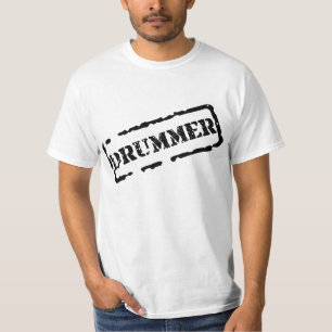 Drummer Basic White T-Shirt
