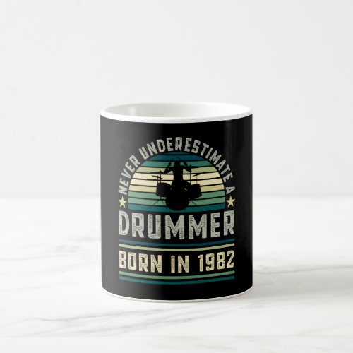 Drummer born 1982 40th Birthday Drumming Gifts Coffee Mug