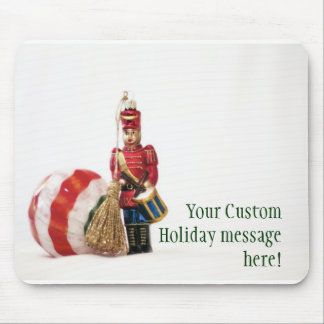 Drummer Boy and Christmas Ball Mouse Pad