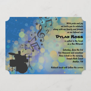 DRUMMER BOY Bar Mitzvah Invitation