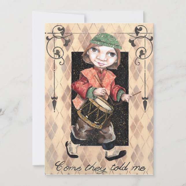 Drummer Boy Christmas Card (Front)