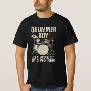 Drummer Boy Drums Drummer Gift T-Shirt