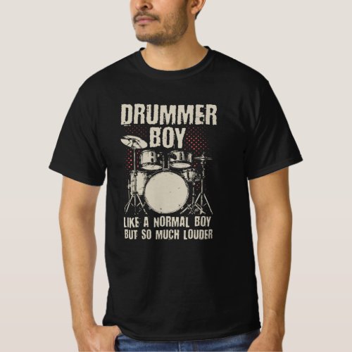 Drummer Boy  Drums Drummer Gift T_Shirt