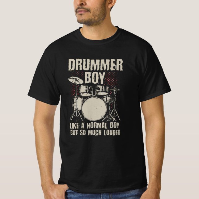 Drummer Boy | Drums Drummer Gift T-Shirt (Front)