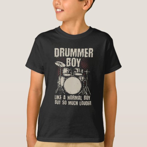 Drummer Boy  Drums Drummer Gift T_Shirt