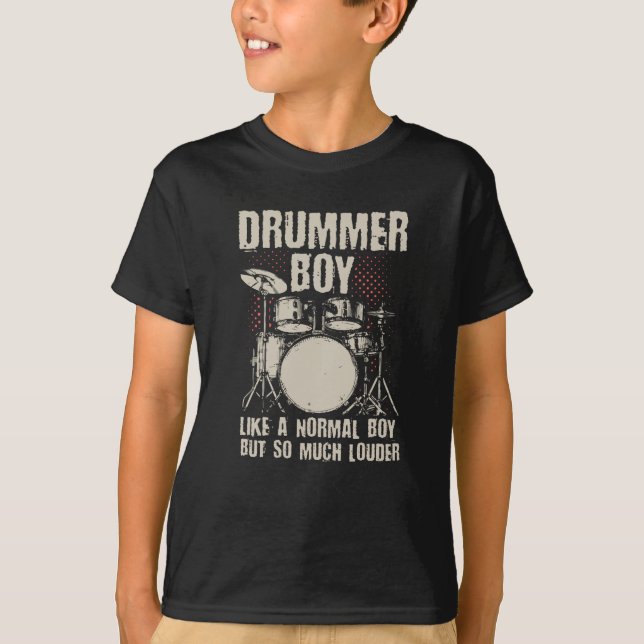 Drummer Boy | Drums Drummer Gift T-Shirt (Front)