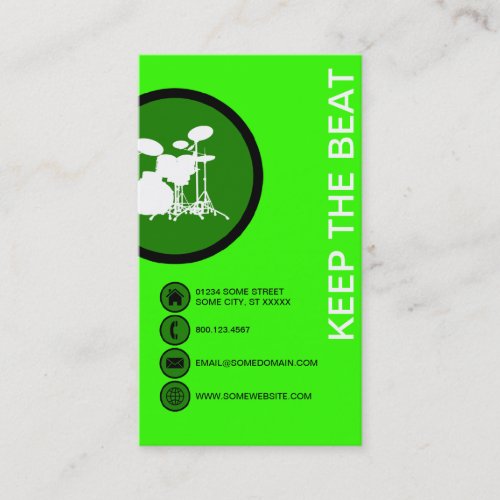 DRUMMER bubbles Business Card