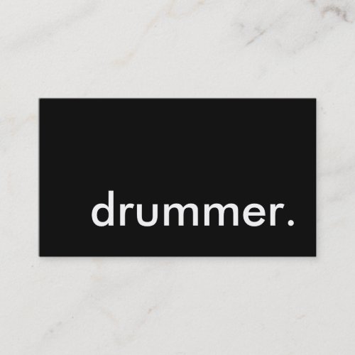 drummer business card