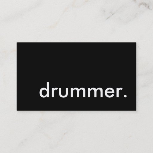 Customizable drummer. business cards