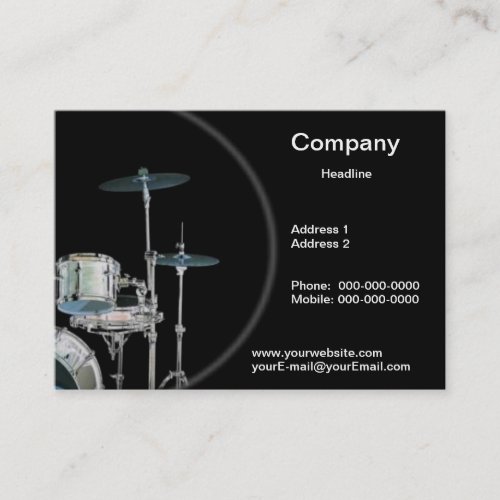 Drummer Business Card