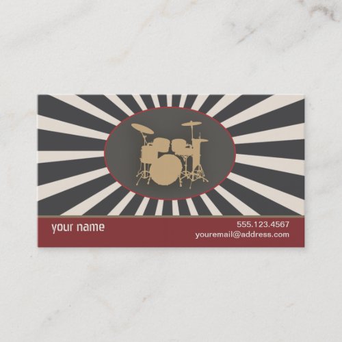 Drummer Business Card