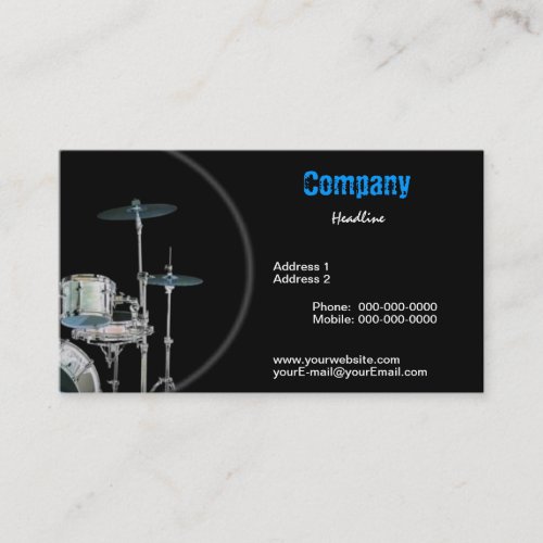 Drummer Business Card