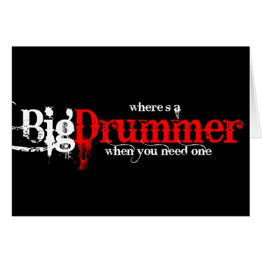 Drummer Cards (Front Horizontal)