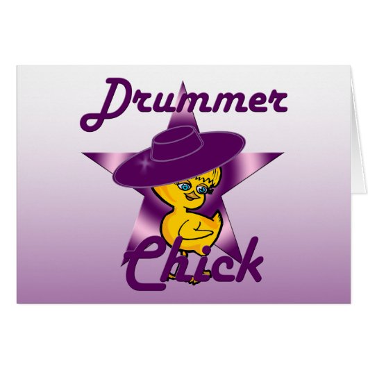 Drummer Chick #9 Cards (Front Horizontal)
