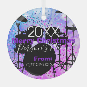 Drummer Christmas Ornament HAMbWG