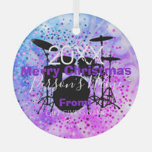 Drummer Christmas Ornament HAMbWG