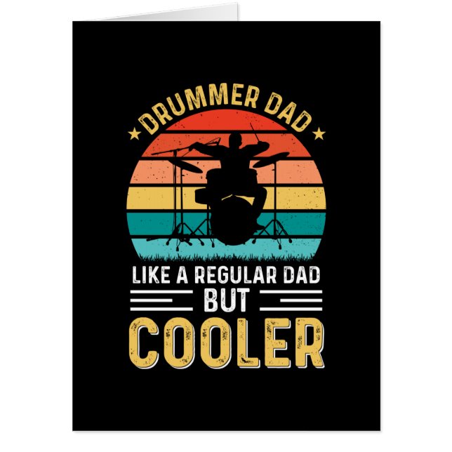 Drummer Dad Card (Front)