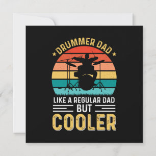 Drummer Dad Invitation