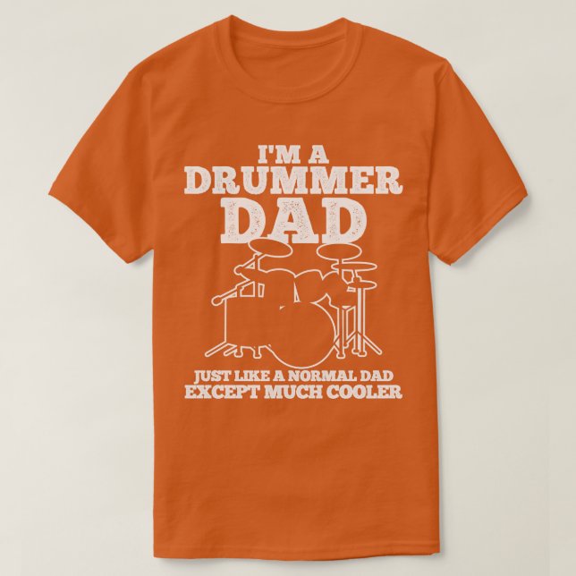 Drummer Dad T-Shirt (Design Front)