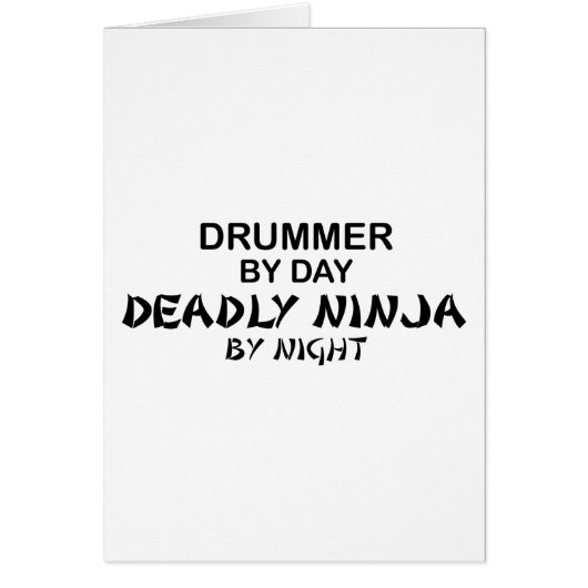 Drummer Deadly Ninja by Night Cards (Front)