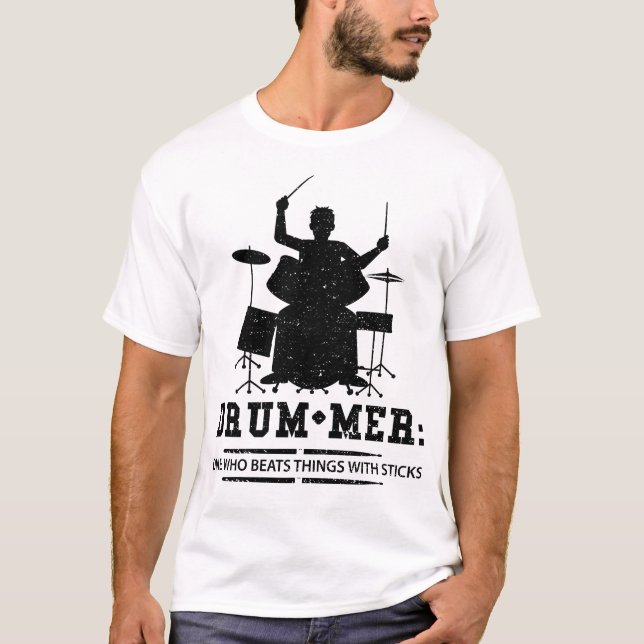 Drummer Definition - Drums T-Shirt (Front)