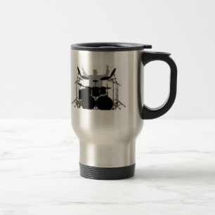 Drummer drink coffee first travel mug
