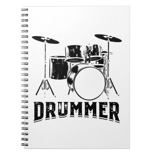 drummer  Drum musician Gifts Notebook