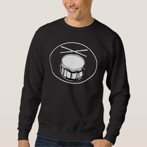Drummer Drum Player Kit Trap Set Snare Hi_Hat Bass Sweatshirt