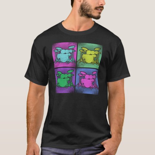 Drummer Drum Set 90s Retro 90s Retro Vintage T_Shirt