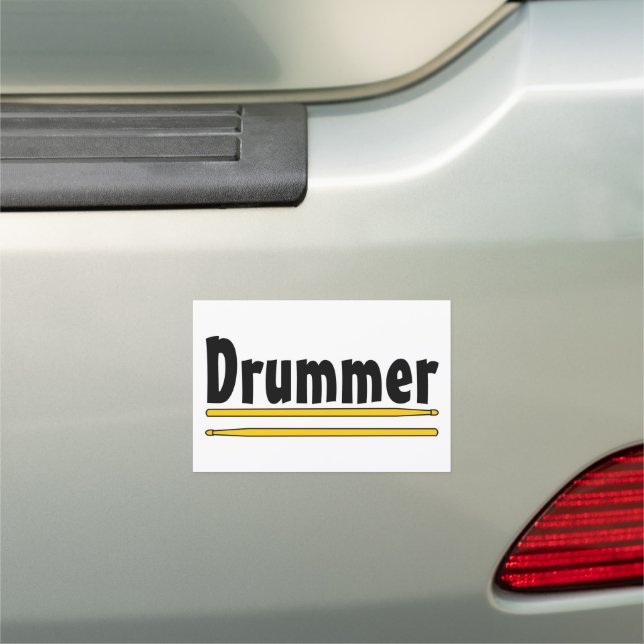 Drummer Drum Sticks  Car Magnet (In Situ)