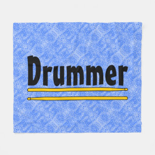 Drummer Drum Sticks Fleece Blanket