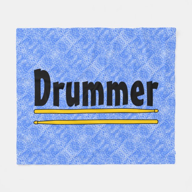 Drummer Drum Sticks  Fleece Blanket (Front (Horizontal))