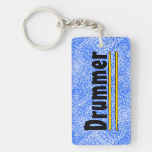 Drummer Drum Sticks  Keychain