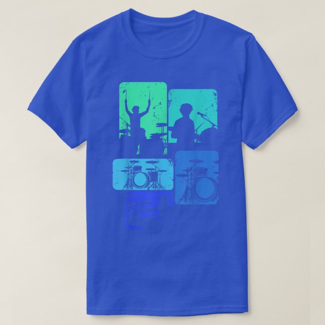 Drummer Drum Sticks Rock & Roll Kids Boys Men  T-Shirt (Design Front)