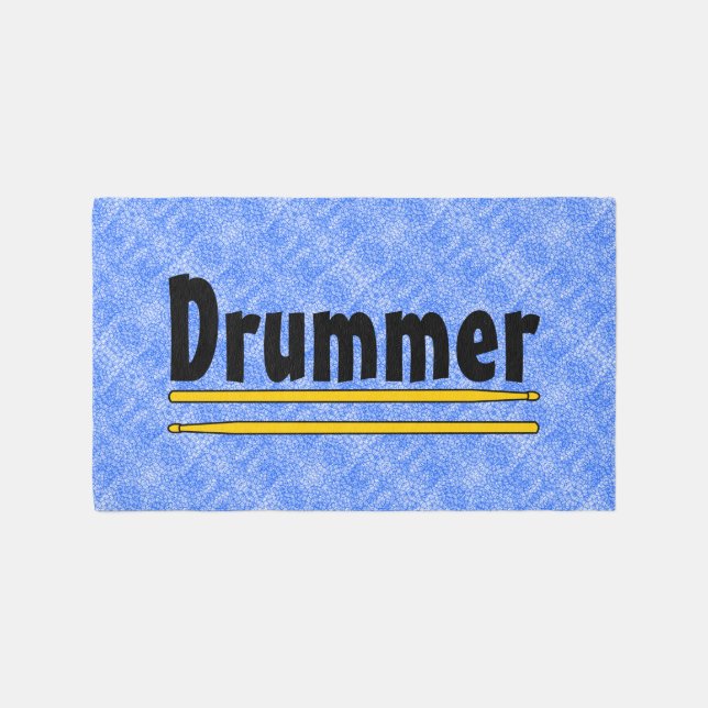 Drummer Drum Sticks  Rug (Front)