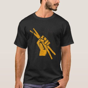 Drummer Drum Sticks T Percussion Lover Rock Gifts T-Shirt