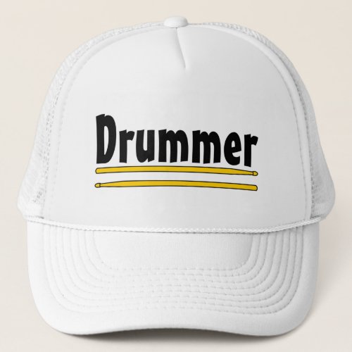 Drummer Drum Sticks  Trucker Hat