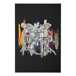 Drummer Drummer Drums Faux Canvas Print