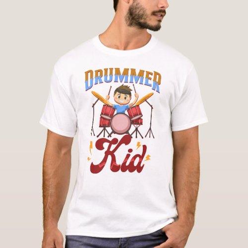 Drummer Drummer Kid T_Shirt