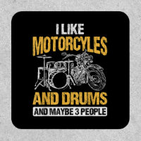 Drummer Drumming I Like Motorcycles And Drums