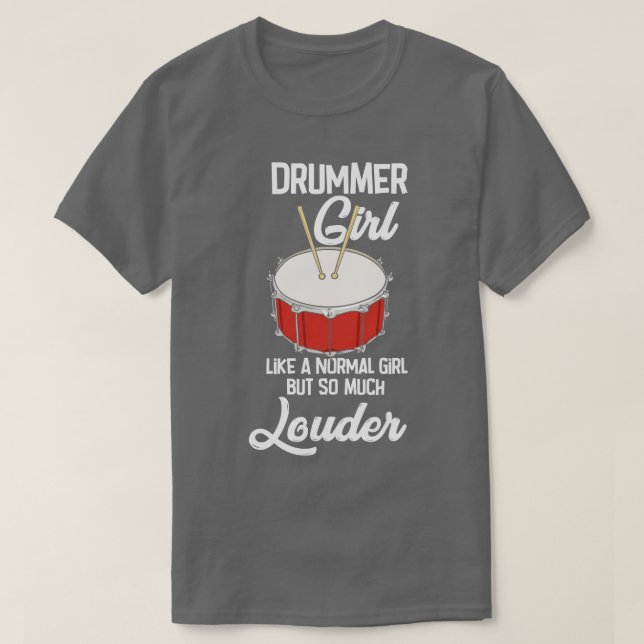Drummer Drumming Percussion T-Shirt (Design Front)