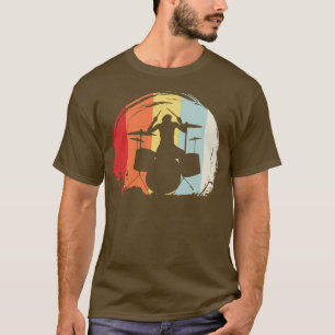 Drummer Drumming Retro T-Shirt