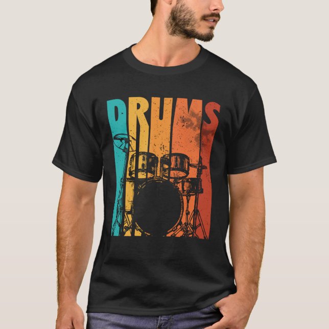 Drummer Drums | Drummer Gift T-Shirt (Front)