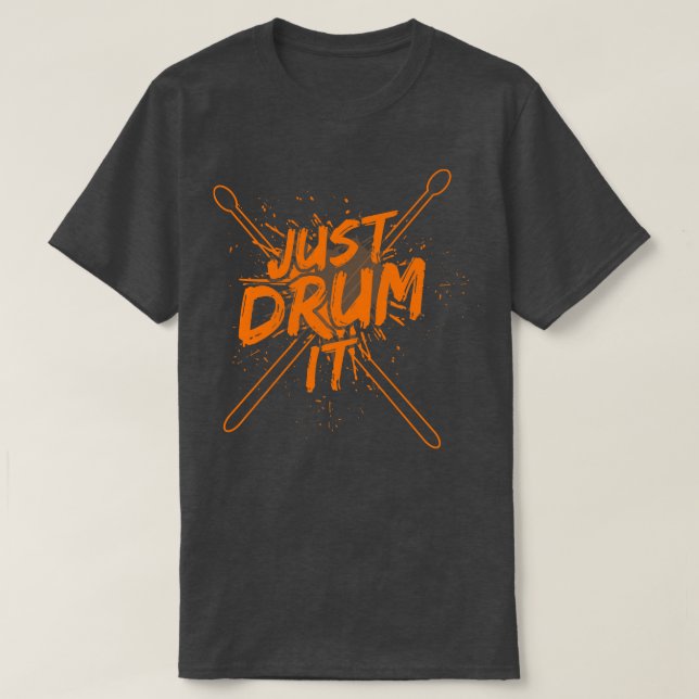 Drummer Drums Drumsticks Musician Outfit 3 T-Shirt (Design Front)