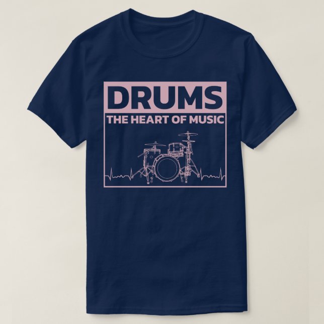 Drummer Drums Drumsticks Musician Outfit 4 T-Shirt (Design Front)