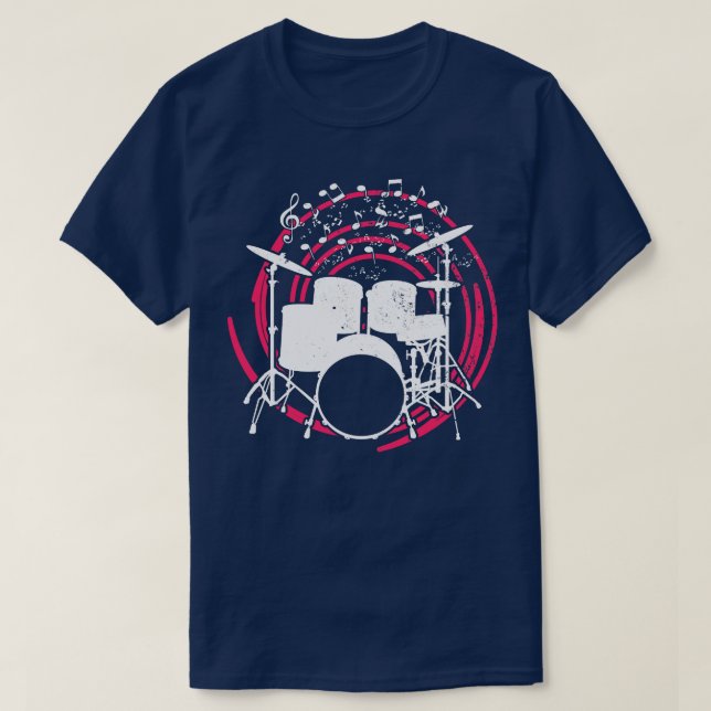 Drummer Drums Drumsticks Musician Outfit 9 T-Shirt (Design Front)
